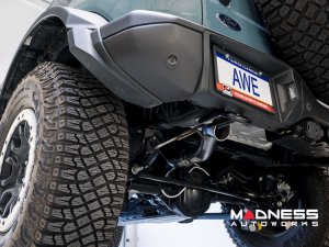 Ford Bronco Performance Exhaust System - Cat Back - Single Rear Exit - AWE - No Tip w/ Bash Guard